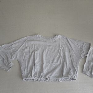 Calvin Klein  performance crop top Women's XL Long Sleeve Elastic Logo Band